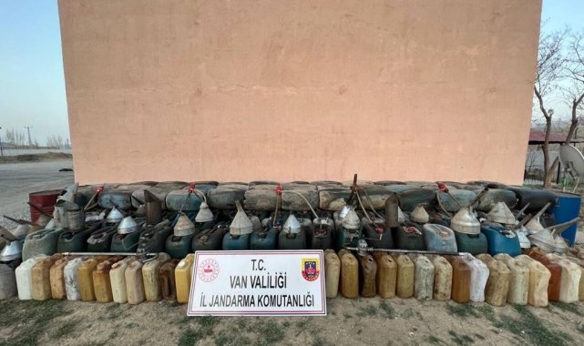 Van'da 550 litre kaçak motorin ele geçirildi