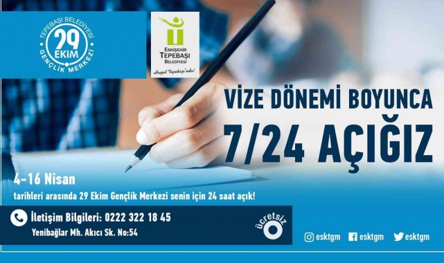 Vize haftasında öğrencilere 724 hizmet