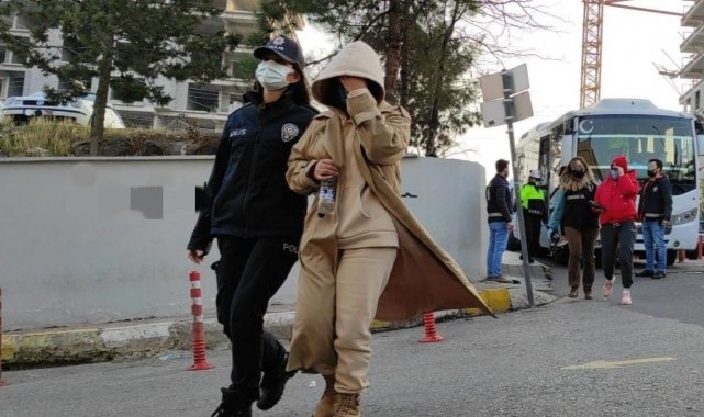 Yabancı uyruklu kadınlarla fuhuş yaparken yakalandılar