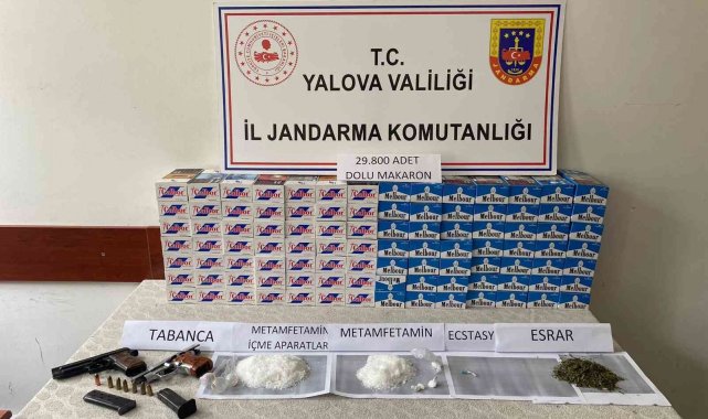 Yalova&#039;da uyuşturucu ve kaçak sigara operasyonları