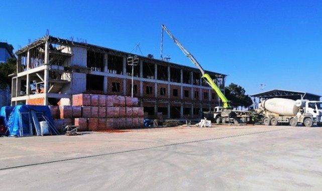 Yemekhane inşaatının yüzde 40&#039;ı tamamlandı