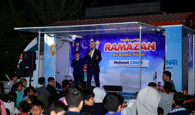 Yeşilşyurt'ta çocuklar için ramazan eğlencesi