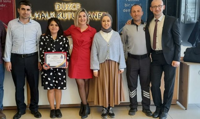 Yoğun çalışmalardan ötürü teşekkür belgesi verildi