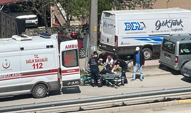 Yolun karşısına geçmeye çalışan yayaya elektrikli bisiklet çarptı