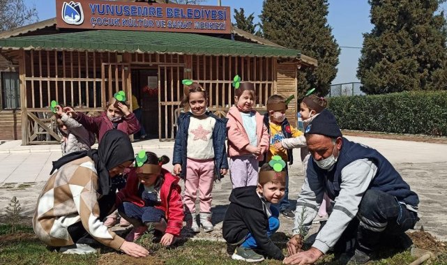 Yunusemreli minikler fidan dikti