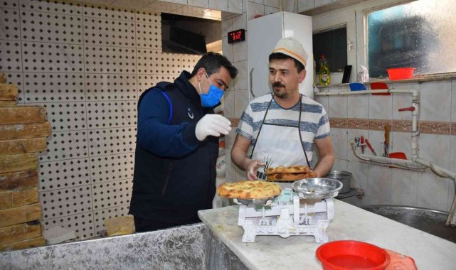 Zabıta ekipleri fırınları denetledi