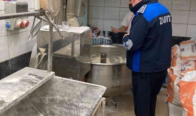 Zabıtadan fırınlarda denetim