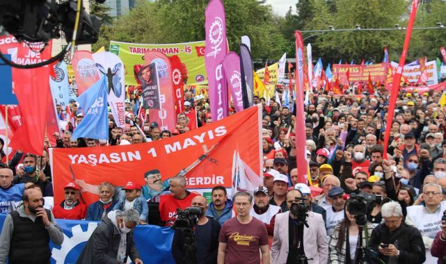 1 Mayıs Emek ve Dayanışma Günü Ankara'da kutlandı