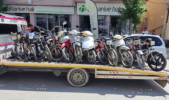 14 motosiklet trafikten men edildi