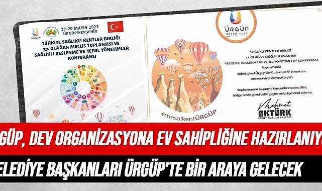 'Sağlıklı Kentler' Ürgüp'te toplanıyor
