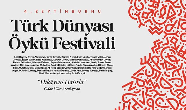 4. Zeytinburnu Türk Dünyası Öykü Festivali başlıyor