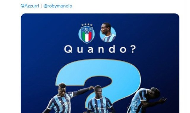 Adana Demirspor'dan Balotelli'nin milli takıma çağrılmamasına sitem