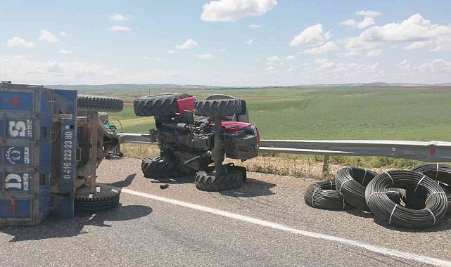 Adıyaman'da, traktör devrildi: 1 yaralı