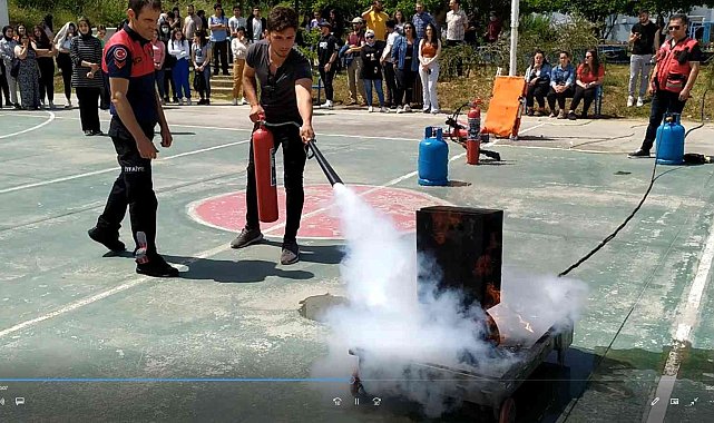 ADÜ Çine MYO'da Acil Durum Tatbikatı gerçekleşti