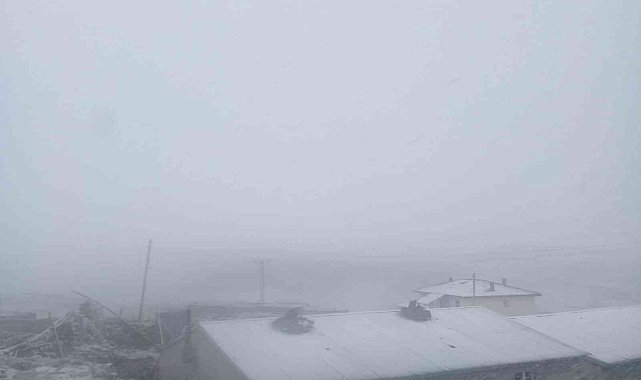 Ağrı'da Mayıs ayında kar sürprizi