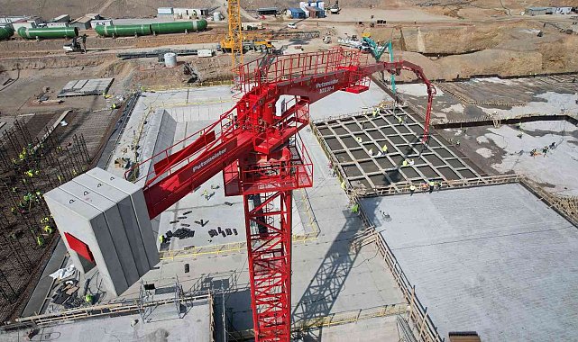 Akkuyu NGS'nin 4. ünitesinde türbin bölümü temel plakasının beton dökme işlemi başladı