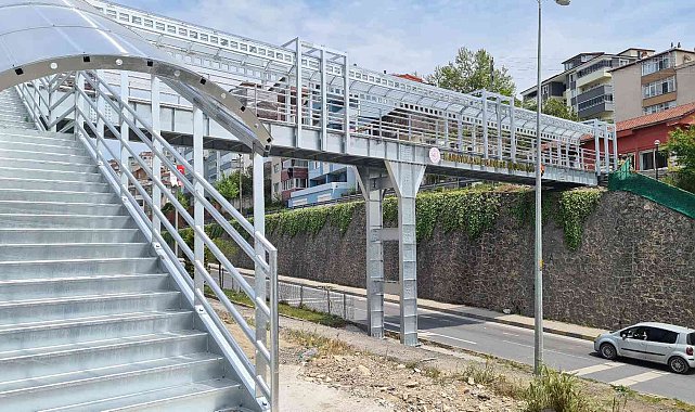 Alaplı'da üst geçit yapımı tamamlandı