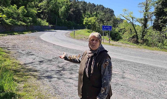 Alaplı&#039;da vatandaşlar caddenin aydınlatılmasını talep ediyor