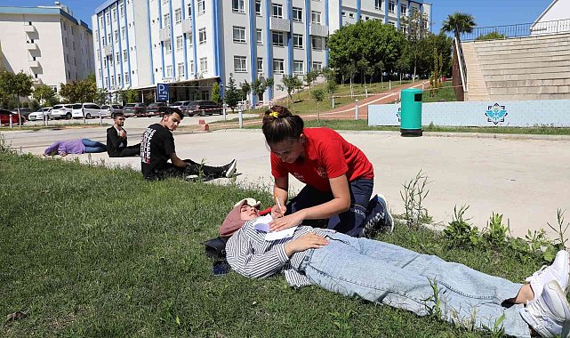 ALKÜ'de gerçeği aratmayan tatbikat