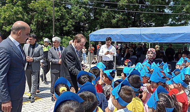 Anaokuluna trafik eğitim parkuru açıldı