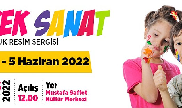 Ataşehir'de minik ressamların resim sergisi kapılarını açıyor