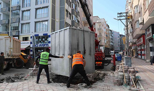 Bafra'da yer altı çöp konteyneri dönemi başlıyor