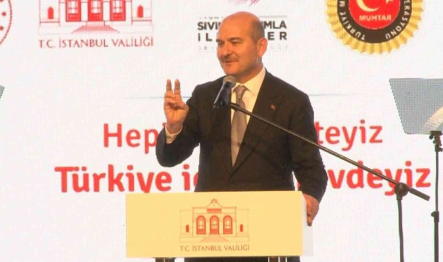 Bakanı Süleyman Soylu: "Siz bu ülkenin tek dereceden oyla seçilen yöneticilerisiniz, size güveniyoruz"