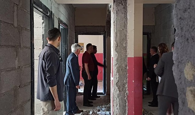 Bakanlık heyeti eğitim yatırımlarını inceledi