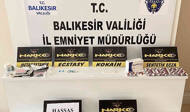 Balıkesir'de asayiş ve uyuşturucu operasyonu