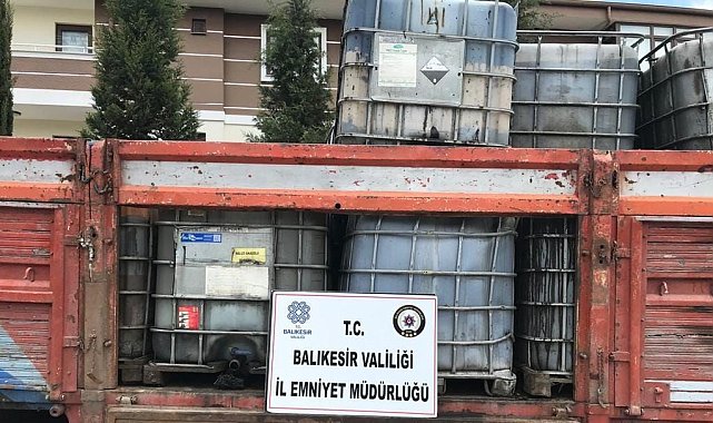 Balıkesir'de kaçak akaryakıt operasyonu