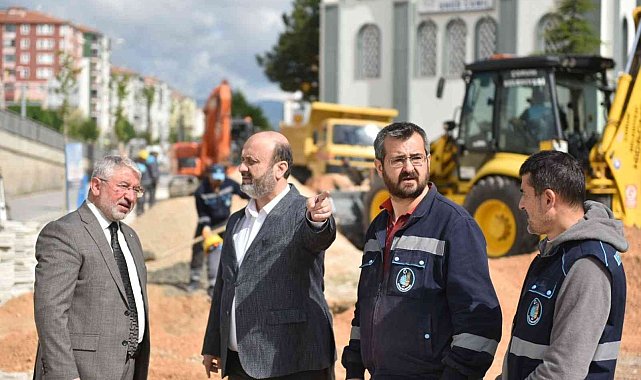 Başkan Aşgın altyapı çalışmalarını inceledi