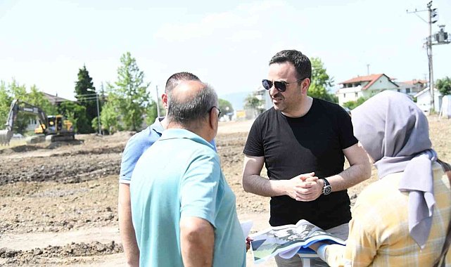 Başkan Özlü çalışmaları yerinde inceledi