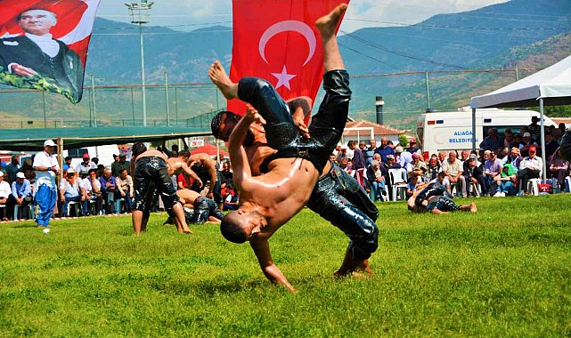 Başpehlivanlar Ege'nin Kırkpınar'ı Helvacı'da er meydanına iniyor