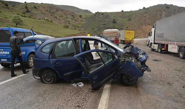 Bayburt'ta nisan ayında 17 trafik kazasında 10 kişi yaralandı