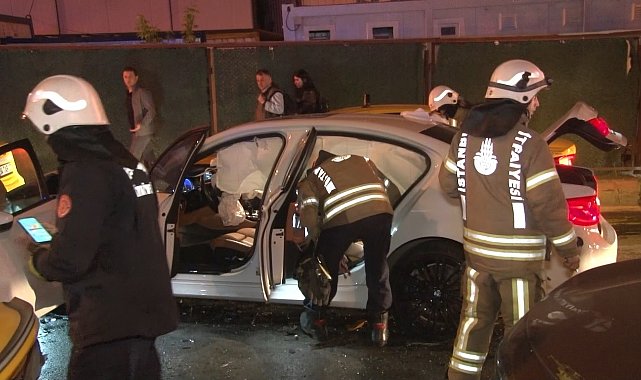 Beşiktaş'ta zincirleme trafik kazası: 2 yaralı