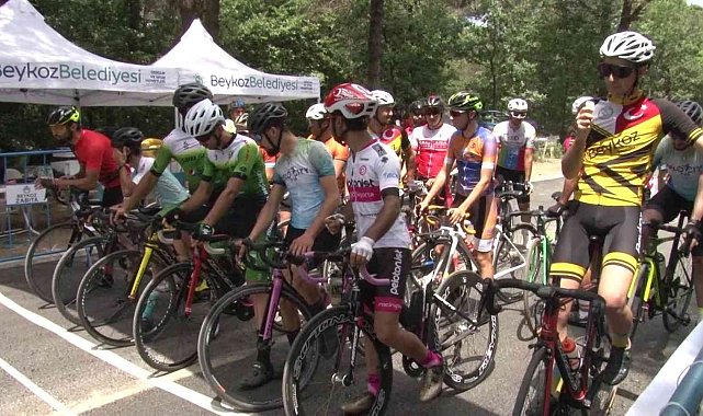 Beykoz Spor Ormanı'nda bisikletçiler kıyasıya yarıştı