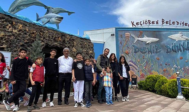 Beypazarı'ndan gelen öğrenciler Deniz Dünyası'nı gezdiler