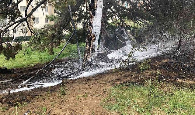 Bilecik&#039;te kız yurdu arkasında çıkan yangın korkuttu