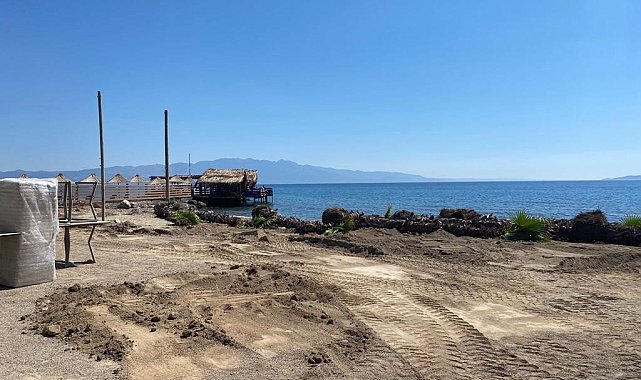 Bodrum'da sahil işgalden kurtarıldı