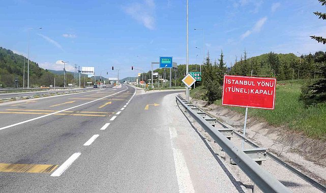 Bolu Dağı Tüneli&#039;nin İstanbul yönü 35 gün trafiğe kapatıldı
