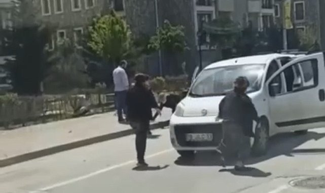 Bursa'da tekme ve tokatlı 'yol benim' kavgası