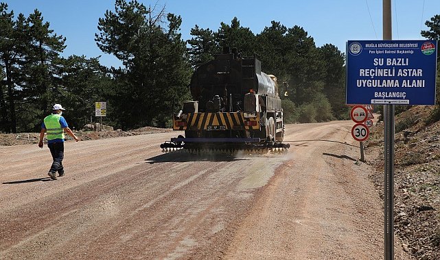 Büyükşehir'den yeni model asfaltlama