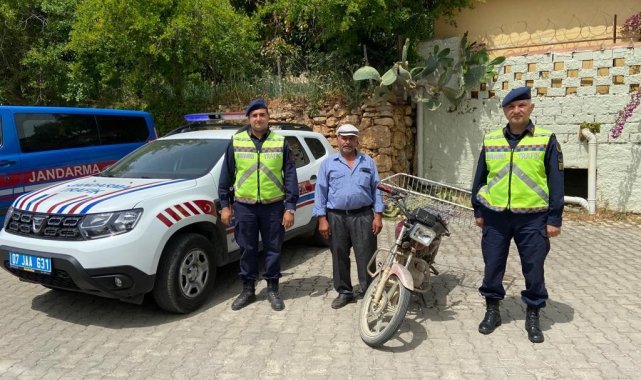 Çalıntı motosiklet trafik kontrolünde bulundu