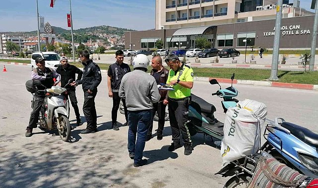 Çan'da motosiklet uygulaması gerçekleştirildi