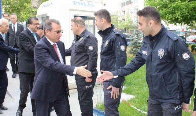 Çan'da protokol bayramlaşması