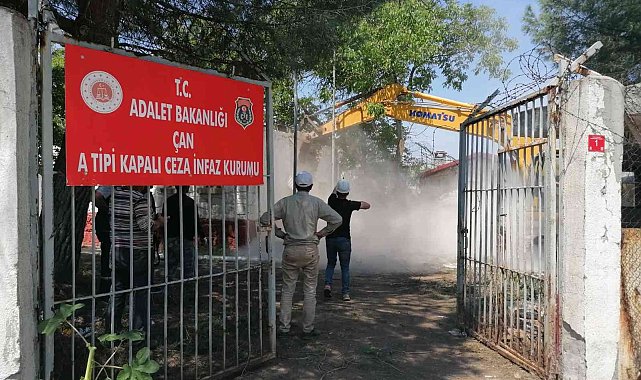 Çan&#039;daki 70 yıllık cezaevi yıkıldı