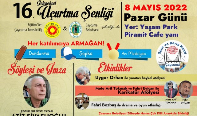 Çaycuma Uçurtma Şenliği 8 Mayıs Pazar günü yapılacak