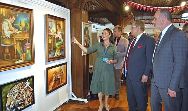 Çınarcıklı kursiyerlerden resim sergisi