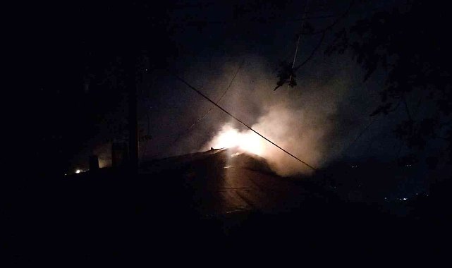 Çorlu'da korkutan yangın