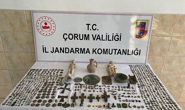 Çorum'da Roma ve Helenistik döneme ait 773 tarihi eser ele geçirildi